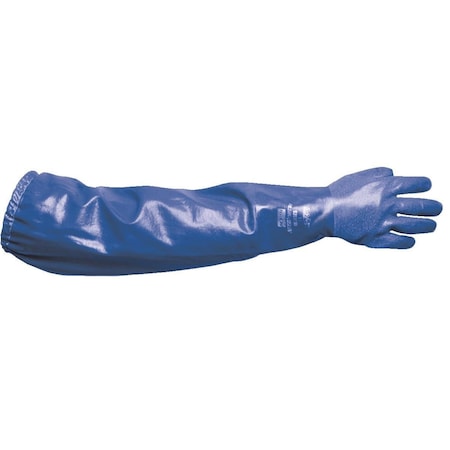 North Chemical Resistant Gloves, Nitrile, 26 in L, Blue, 1 PR NK803ES/9